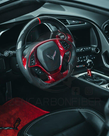 2014-2019 Chevrolet C7 Corvette Carbon Fiber Steering Wheel