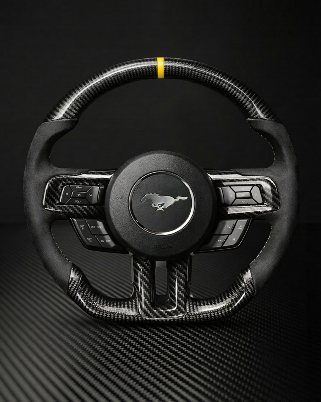 2018-2023 S550 Ford Mustang Heated Carbon Fiber Steering Wheel
