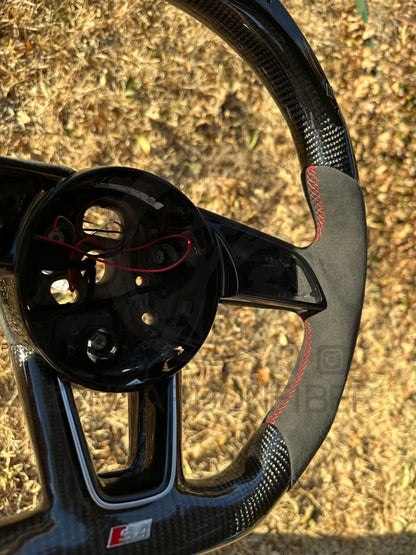 Audi B9/2017-2020 8V A/S/RS 3/4/5 Carbon Fiber Steering Wheel
